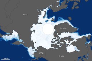 Illustration for article titled Arctic Sea Ice Hit a Forty-Year Low This Winter